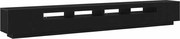 vidaXL Set comodă TV 3 pcs Negru 300 x 35 x 40 cm Lemn compozit