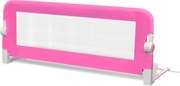 vidaXL Balustradă de siguranță pentru pat de copil, roz, 102x42 cm