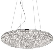 Lustră de cristal pe cablu Ideal Lux KING 12×G9/40W/230V