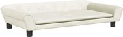 vidaXL Canapea pentru copii, crem, 100x50x26 cm, catifea