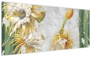 Tablou - Cactuși înfloriți, vintage (120x50 cm)