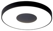 Plafoniera LED Smart dimabila cu telecomanda COIN 65cm neagra