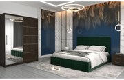 Set dormitor Royal, Wenge/Verde
