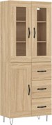 vidaXL Dulap înalt, stejar sonoma, 69,5x34x180 cm, lemn compozit