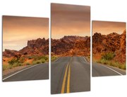 Tablou cu drum în munți (90x60 cm)