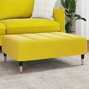 vidaXL Taburet, galben, 77x55x31 cm, catifea