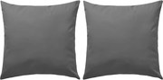 vidaXL Perne de exterior, 2 buc., gri, 45 x 45 cm