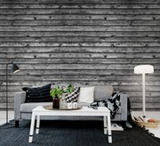 Tapet Horizontal Boards, Black, Rebel Walls