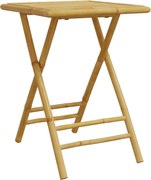 vidaXL Masă de grădină pliabilă, 55x55x75 cm, bambus