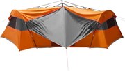 vidaXL Cort interior Gri și Portocalie 520 x 520 x 190 cm tafta