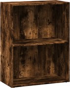 vidaXL Bibliotecă, stejar fumuriu, 60x30x77 cm, lemn prelucrat
