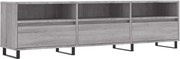 vidaXL Comodă TV, gri sonoma, 150x30x44,5 cm, lemn prelucrat