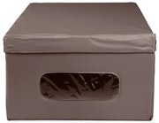 Compactor Cutie de depozitare pliabilă cu capac SMART, 50 x 40 x 25 cm, taupe, S
