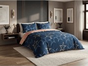 Lenjerie de pat din microflanel STARMISS albastru inchis Dimensiune lenjerie de pat: 2 buc 70 x 90 cm | 200 x 220 cm