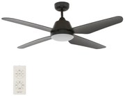 Ventilator LED de tavan Lucci Air 212998 ARIA LED/18W/230V negru + telecomandă