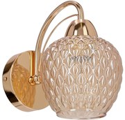 Lampă de perete TOBIAS 1xE27/40W/230V roz-auriu