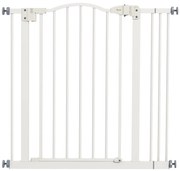 PawHut Poartă Extensibilă pentru Câini fără Șuruburi, Poartă de Siguranță Reglabilă, 94-100x94 cm, Alb | Aosom Romania