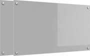 vidaXL Panou de bucătărie 2 pcs Gri deschis 90 x 50 cm