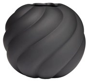Vasă Twist Ball, 20cm, neagră - COOEE