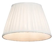 Abajur plisat alb 25/16,5 cm