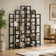 Biblioteca ,solid wood,lemn, Homs,seria A-620,218x27x210 cm ,630106