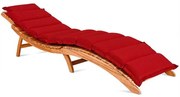 Deuba Pernă impermeabilă GERMANIA pentru șezlong universal - roșu 2