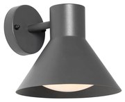 Lampă de perete exterioară industrială gri închis con IP44 - Natas