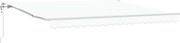vidaXL Cort electric retractabil Alb 400 × 300 cm