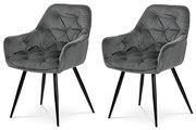 Set de scaune de sufragerie DCH-421 GREY4, 2 buc.