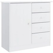 vidaXL Dulap ALTA, alb, 77x35x73 cm, lemn masiv de pin
