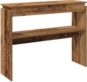vidaXL Masă consolă, lemn vechi, 102x30x80 cm, PAL