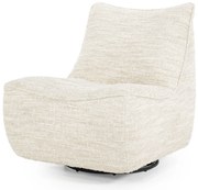 Fotoliu Loys din tesatura, lemn si metal bej