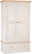 Dulap lemn masiv natur Sussane Gri/, 120 × 58 × 200 cm