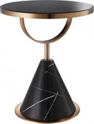 Masuta laterala design LUX Park Lane, cupru/ negru 113805 HZ