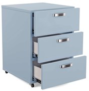 Containere sub birou - albastru