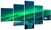 Tablou cu oameni la Aurora borealis (125x70 cm), în 40 de alte dimensiuni noi