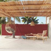 vidaXL Copertină laterală retractabilă de terasă, roșu, 140x600 cm