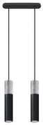 Sollux SL.0651 - Lustr BORGIO 2xGU10/40W/230V beton/metal negru