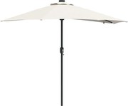 vidaXL Parasol de Grădină Nisipiu 294 x 150 x 223 cm Poliester și oțel