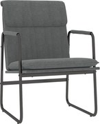 vidaXL Scaun de relaxare, gri închis, 55x64x80 cm, material textil