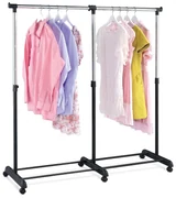 Suport de haine telescopic ABD-1214 BK crom/negru, 160 x 167 cm