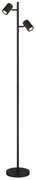 Lampa de podea cu 2 Spoturi metal negru JAMES