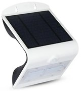 Aplică LED solară cu senzor LED/3W/3,7V 3000/4000K IP65 albă