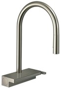 Baterie bucatarie cu dus extractibil crom periat Hansgrohe Aquno Select M81 170 cu 3 jeturi 73831800