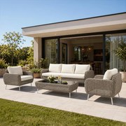 Set mobilier de grădină din ratan Avenberg SOLE bej