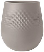 Vază Carré mare Manufacture Collier taupe, înălțime: 180 cm 20,8 cm - Villeroy & Boch