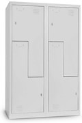 Dulap metalic Z, 120 x 50 x 180 cm, blocare, gri deschis - ral 7035