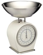 Cântar de bucătărie Kitchen Craft Living Nostalgia, 4 kg, crem