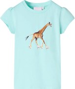 vidaXL Tricou pentru copii, turcoaz deschis, 140