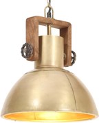 vidaXL Lampă suspendată industrială, 25 W, arămiu, 30 cm, E27, rotund